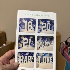 Decorative Number and Letter Display